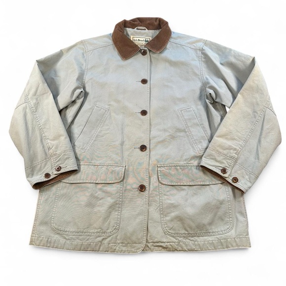 L.L. Bean Jackets & Blazers - L.L. Bean Women’s‎ Light Blue Corduroy Collar Insulated Jacket Size Large